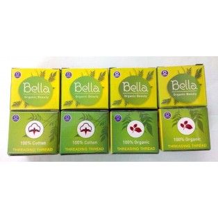 SET LOT 8 Spool Bella Green Eyebrow Threading Organic Cotton Thread Hair Removal